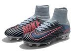 Nike Mercurial Superfly V FG Soccer Cleats Black Grey Chrome - studzsupply
