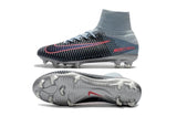 Nike Mercurial Superfly V FG Soccer Cleats Black Grey Chrome - studzsupply