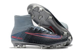 Nike Mercurial Superfly V FG Soccer Cleats Black Grey Chrome - studzsupply