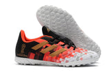 Adidas Predator Accelerator TF spike soccer shoes Red/Black/Orange/Gray