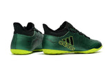 Adidas X series IC Thunderstorm Indoor Flat Soccer Shoes Green/Lime/Black