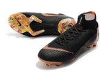Nike Mercurial Superfly VI 360 Elite FG Soccer Cleats Black Orange - studzsupply