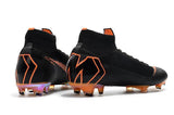 Nike Mercurial Superfly VI 360 Elite FG Soccer Cleats Black Orange - studzsupply