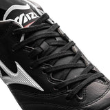 Mizuno Morelia Neo II FG Soccer Cleats Black White Red - studzsupply