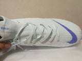 Nike Mercurial Superfly VI Academy MG Cleat White Blue High Cut - studzsupply