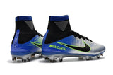 Nike Mercurial Superfly V FG Soccer Cleats Pure Platinum Blue Black - studzsupply