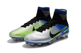 Nike Mercurial Superfly V FG Soccer Cleats Pure Platinum Blue Black - studzsupply