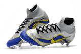 NIKE Mercurial Superfly VI 360 Elite FG Silver Blue Yellow Lining - studzsupply