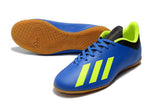 Adidas X series IC indoor flat soccer shoes Blue/Green/Orange