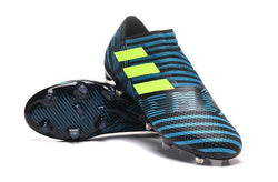 Adidas Nemeziz Messi 17+ 360 Agility FG Soccer Cleats BlackBlueYellow - studzsupply