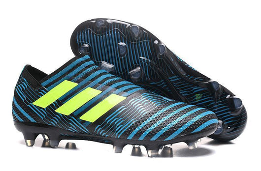 Adidas Nemeziz Messi 17+ 360 Agility FG Soccer Cleats BlackBlueYellow - studzsupply