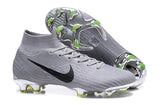 Nike Mercurial Superfly VI Elite FG Silver Black High Cut - studzsupply
