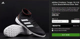 Adidas Predator IC Primeknit Indoor Soccer Shoes Black/White