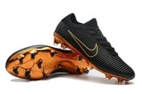 Nike Mercurial Vapor Flyknit Ultra FG Soccer Cleats Black Golden - studzsupply