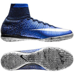 Nike MercurialX Proximo CR7 IC Soccer Shoes Royal Blue Metallic Silver - studzsupply