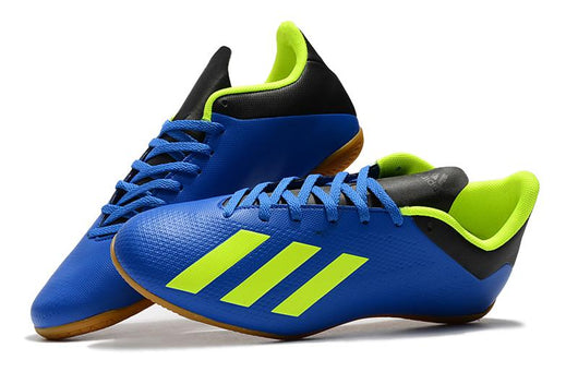 Adidas X series IC indoor flat soccer shoes Blue/Green/Orange
