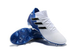ADIDAS NEMEZIZ MESSI 18.1 FIRM GROUND CLEATS WHITE BLUE BLACK - studzsupply