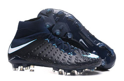 Nike Hypervenom Phantom III DF FG Soccer Cleats Black White - studzsupply