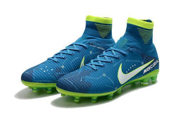 Nike Mercurial Superfly V Neymar AG Soccer Cleats Blue White Volt - studzsupply