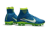 Nike Mercurial Superfly V Neymar AG Soccer Cleats Blue White Volt - studzsupply