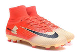 Nike Mercurial Superfly V FG Soccer Cleats Red Yellow Gold - studzsupply