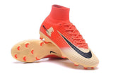 Nike Mercurial Superfly V FG Soccer Cleats Red Yellow Gold - studzsupply