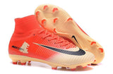 Nike Mercurial Superfly V FG Soccer Cleats Red Yellow Gold - studzsupply