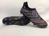 Adidas Glitch Skin 17 FG Soccer Shoes Black Fluorescent Red White - studzsupply