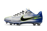 Nike Mercurial Vapor XI FG Soccer Cleats Silver Grey Blue Black - studzsupply