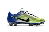 Nike Mercurial Vapor XI FG Soccer Cleats Silver Grey Blue Black - studzsupply