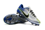 Nike Mercurial Vapor XI FG Soccer Cleats Silver Grey Blue Black - studzsupply