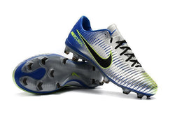 Nike Mercurial Vapor XI FG Soccer Cleats Silver Grey Blue Black - studzsupply