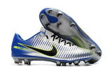 Nike Mercurial Vapor XI FG Soccer Cleats Silver Grey Blue Black - studzsupply