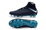 Nike Hypervenom Phantom III DF FG Soccer Cleats Navy Blue White - studzsupply
