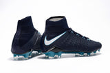 Nike Hypervenom Phantom III DF FG Soccer Cleats Navy Blue White - studzsupply