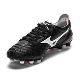 Mizuno Morelia Neo II FG Soccer Cleats Black White Red - studzsupply
