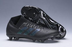 ADIDAS NEMEZIZ MESSI 18+ FIRM GROUND CLEATS BLACK ALL BLACK - studzsupply