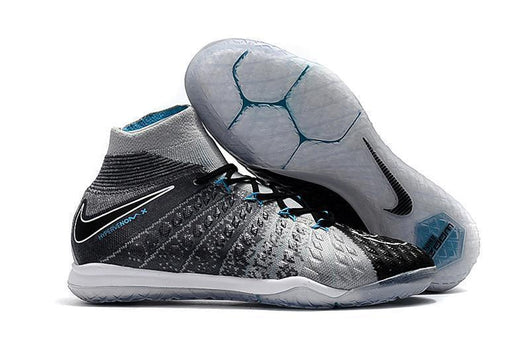 Nike HypervenomX Proximo II DF IC HP30021 WolfGrey/Black/ChlorineBlue - studzsupply