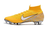 NIKE Mercurial Superfly VI 360 Elite Neymar FG Yellow White High Cut - studzsupply