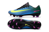 Nike Mercurial Vapor XI FG Soccer Cleats Blue Green Yellow - studzsupply