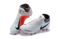 Nike Phantom Vision Elite DF FG Soccer Cleats White Orange Black - studzsupply