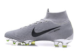 Nike Mercurial Superfly VI Elite FG Silver Black High Cut - studzsupply