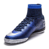 Nike MercurialX Proximo CR7 IC Soccer Shoes Royal Blue Metallic Silver - studzsupply
