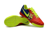 Nike TiempoX Ligera IV Barcelona IC Soccer Shoes Red Fluorescent Green - studzsupply