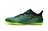 Adidas X series IC Thunderstorm Indoor Flat Soccer Shoes Green/Lime/Black