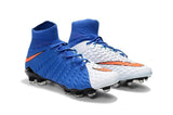 Nike Hypervenom Phantom III DF FG Soccer Cleats Blue White Red - studzsupply
