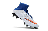 Nike Hypervenom Phantom III DF FG Soccer Cleats Blue White Red - studzsupply