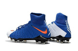 Nike Hypervenom Phantom III DF FG Soccer Cleats Blue White Red - studzsupply