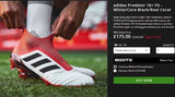 Adidas Predator FG Studded Football Shoes Red/Black/white