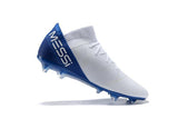 ADIDAS NEMEZIZ MESSI 18.1 FIRM GROUND CLEATS WHITE BLUE BLACK - studzsupply